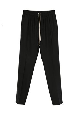 Pantaloni in lana vergine nera RICK OWENS | RU02E1390ZL09